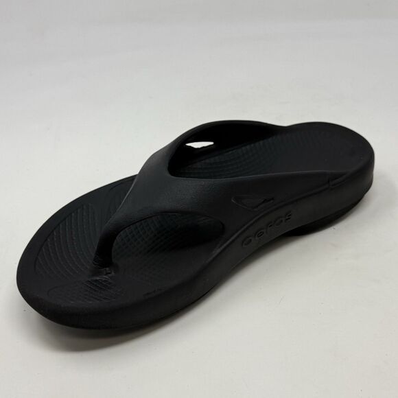 Oofos Ooriginals Sandals Womens 6 Black Flip Flop Thong Comfort Recovery Unisex - Picture 7 of 15